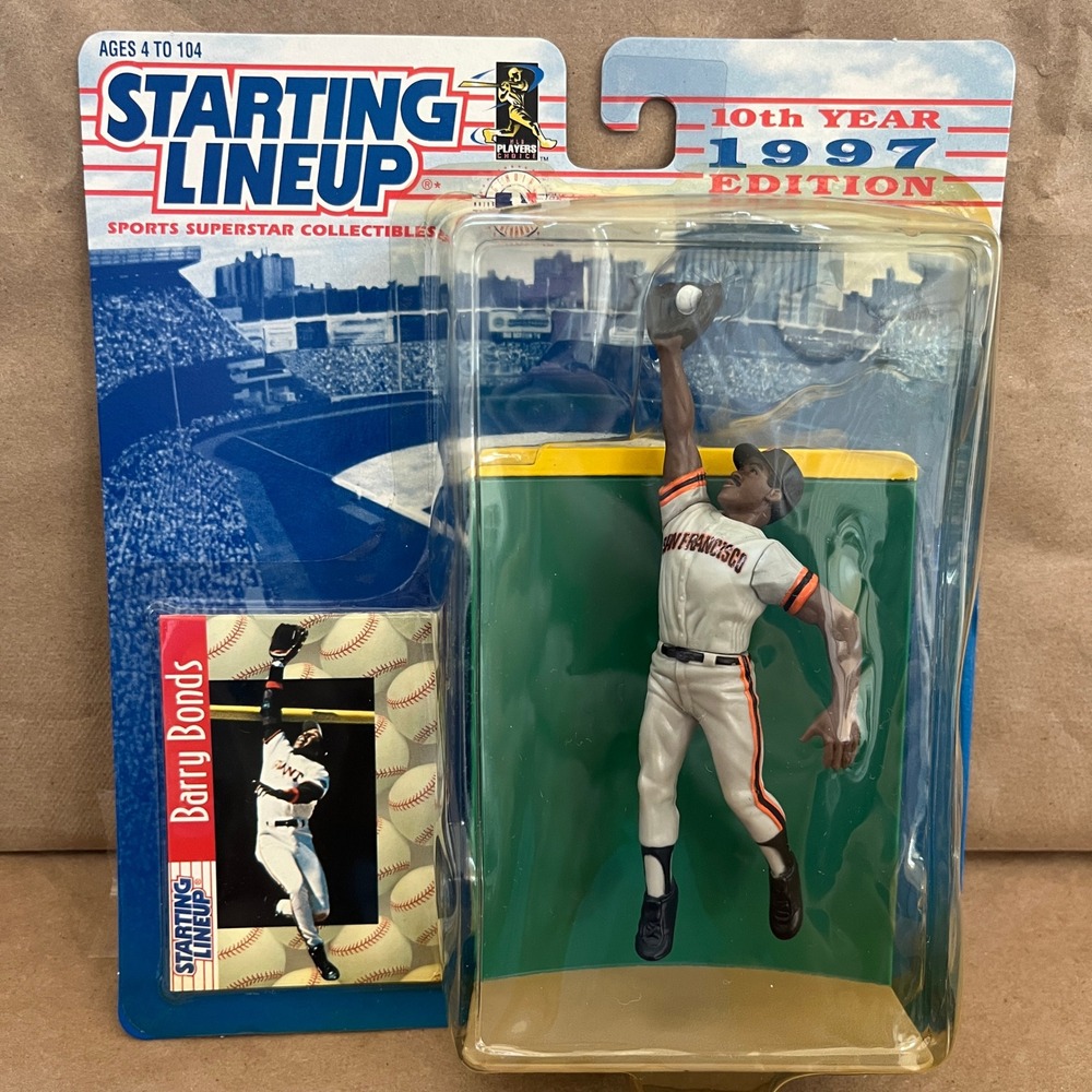 1997 Starting Lineup Barry Bonds San Francisco Giants Figure Kenner 10th Year